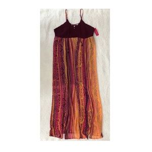 Tribal Patterned Maxi Dress